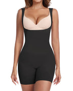 imisic Shapewear Bodysuit for Women Tummy Control Open Bust Full Body Shaper Seamless Sculpting Fajas Butt Lifter Mid Thigh Body Shapewear (Black XL)